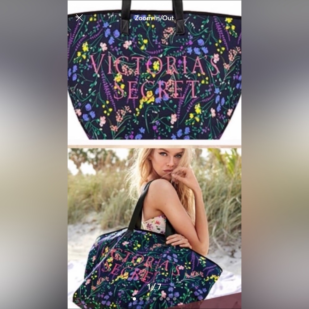Victoria, secrets floral tote bag, NWT